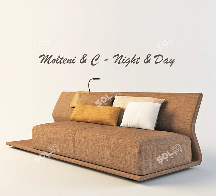Dreamy Dreams: Night & Day Bed 3D model image 2