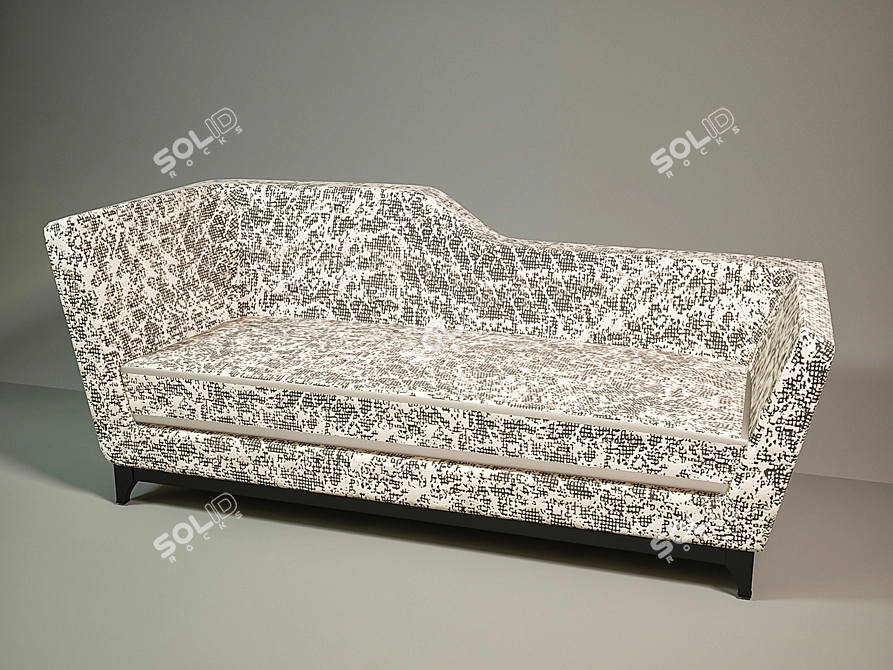 Sleek Modern Sofa | Handcrafted Design 3D model image 1