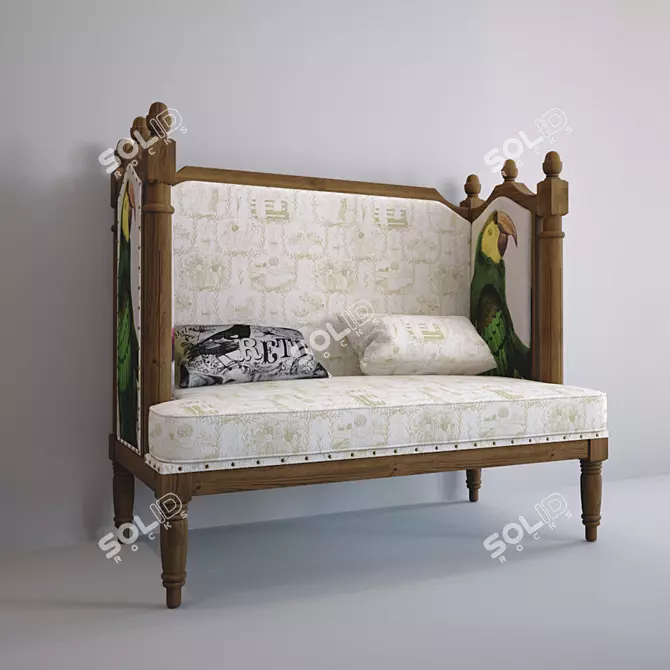 Tropical Paradise Armchair 3D model image 1