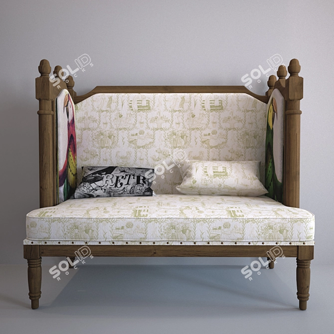 Tropical Paradise Armchair 3D model image 2