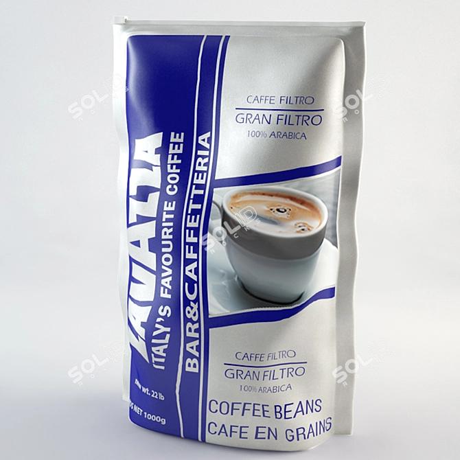 Title: Bold and Rich: Lavazza Gran Filtro Dark 3D model image 1