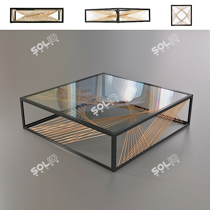 Corona Render Coffee Table 3D model image 1