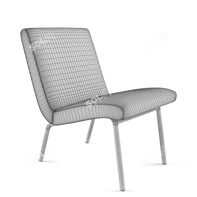 Elegant Vostra Chair by Walter Knoll 3D model image 3