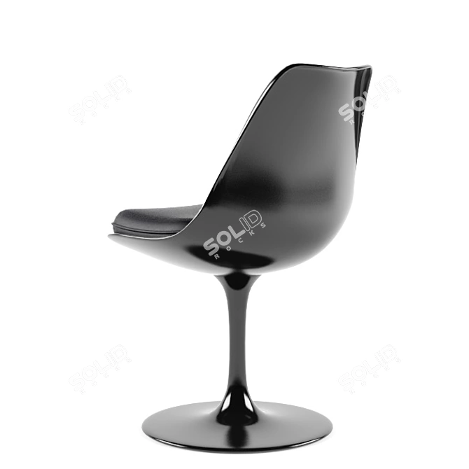 Elegant Knoll Tulip Chair 3D model image 3