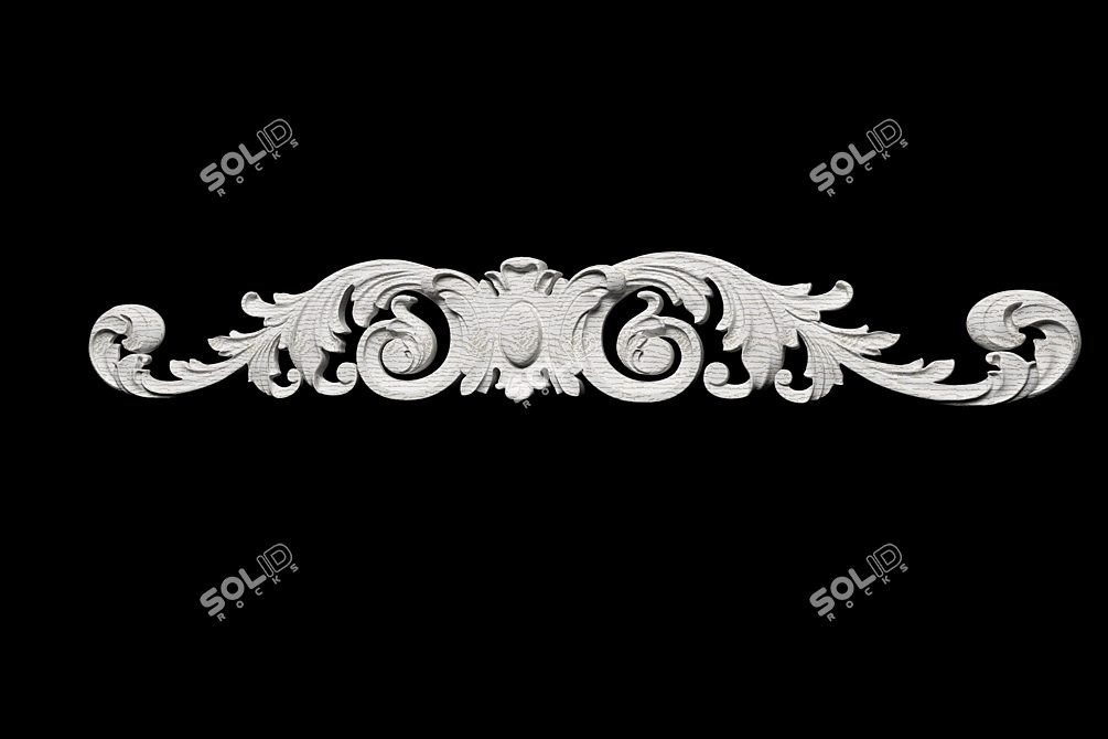 3D Carving Decor Panel 3D model image 1