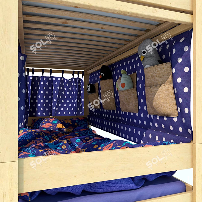 Pirate Bed DBA 2.2: Height 2200mm 3D model image 2