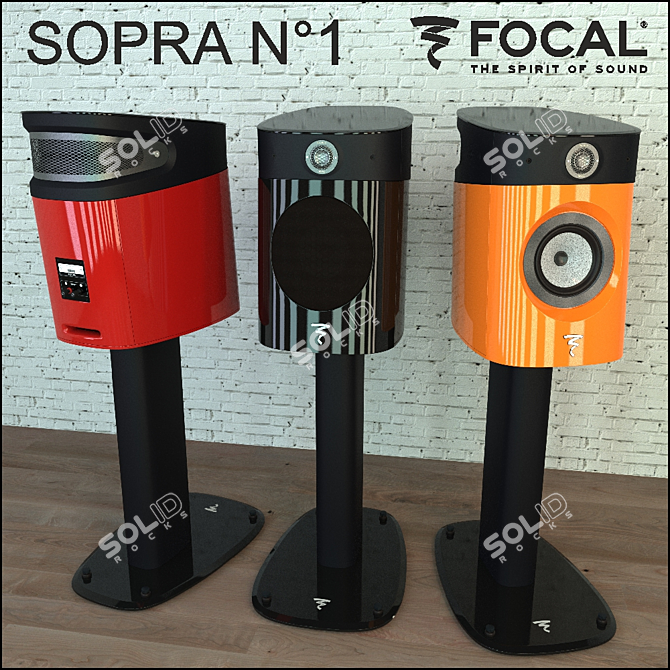 Focal Sopra №1 Floorstanding Speaker 3D model image 1