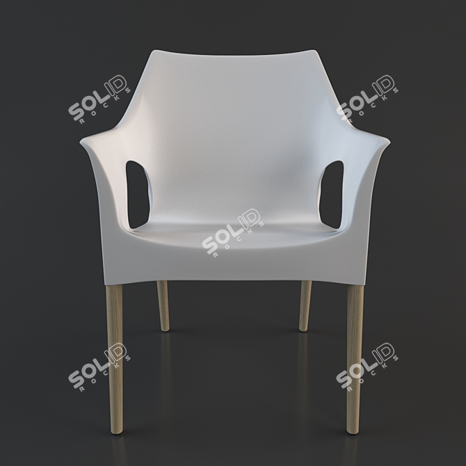 SCAB DESIGN Natural OLA Chair 3D model image 1