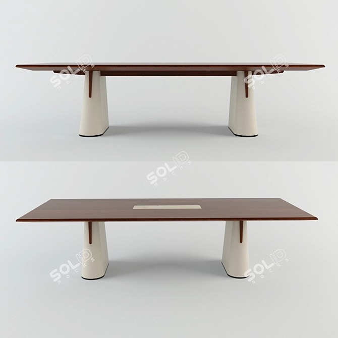 Modern Conference Table 3D model image 2