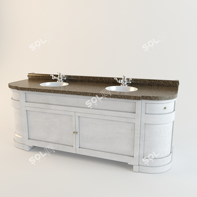 Versatile Wash Basin: Modern or Classic 3D model image 1