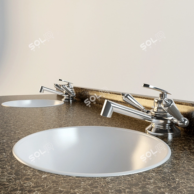 Versatile Wash Basin: Modern or Classic 3D model image 2