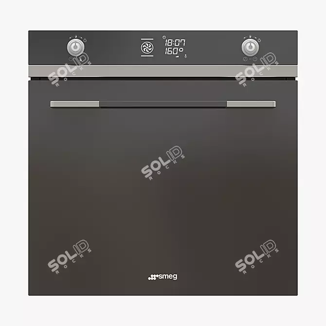 Sleek Smeg PV164CN Hob 3D model image 1