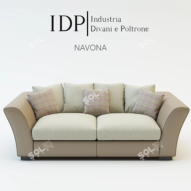Nāvona Modern Sofa 3D model image 1