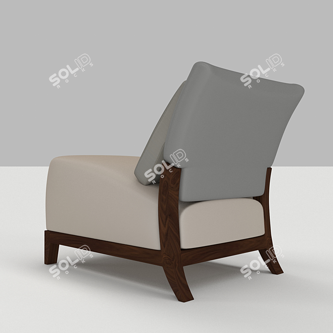 Cozy Nonarm Living Chair 3D model image 2