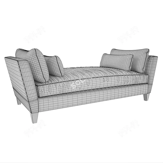 Marlowe Daybed Sofa: Stylish and Comfortable 3D model image 3