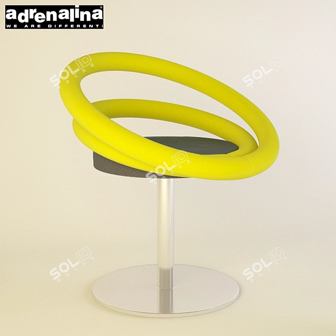 Elegant Circle Armchair by Adrenalina 3D model image 1