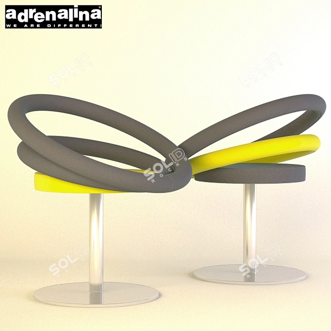 Elegant Circle Armchair by Adrenalina 3D model image 2