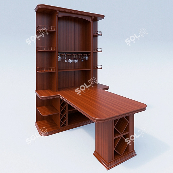Custom-made Bar Table 3D model image 1