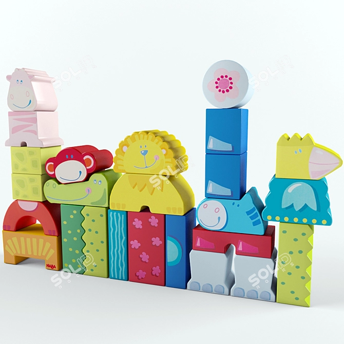 Title: Thematic Haba Toy Cubes 3D model image 1