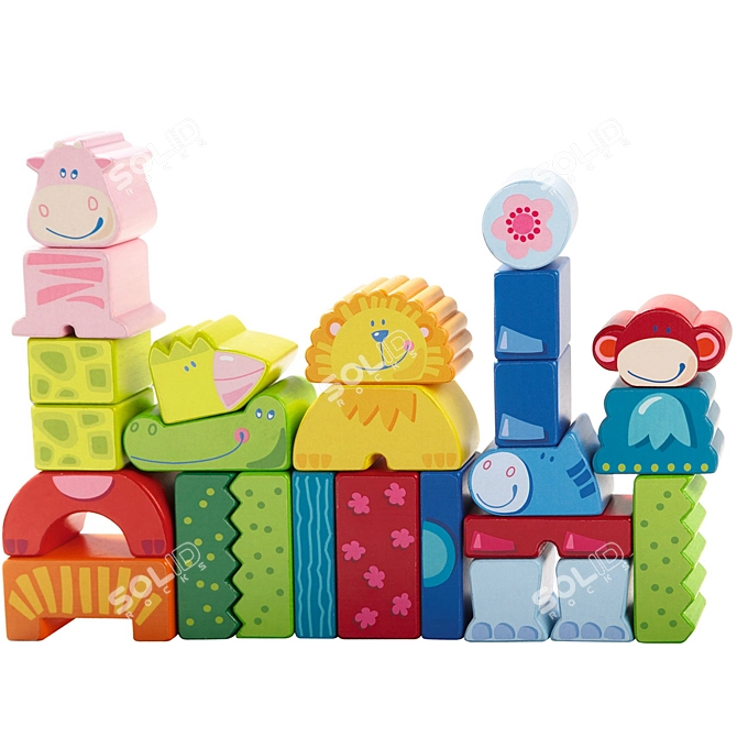 Title: Thematic Haba Toy Cubes 3D model image 2