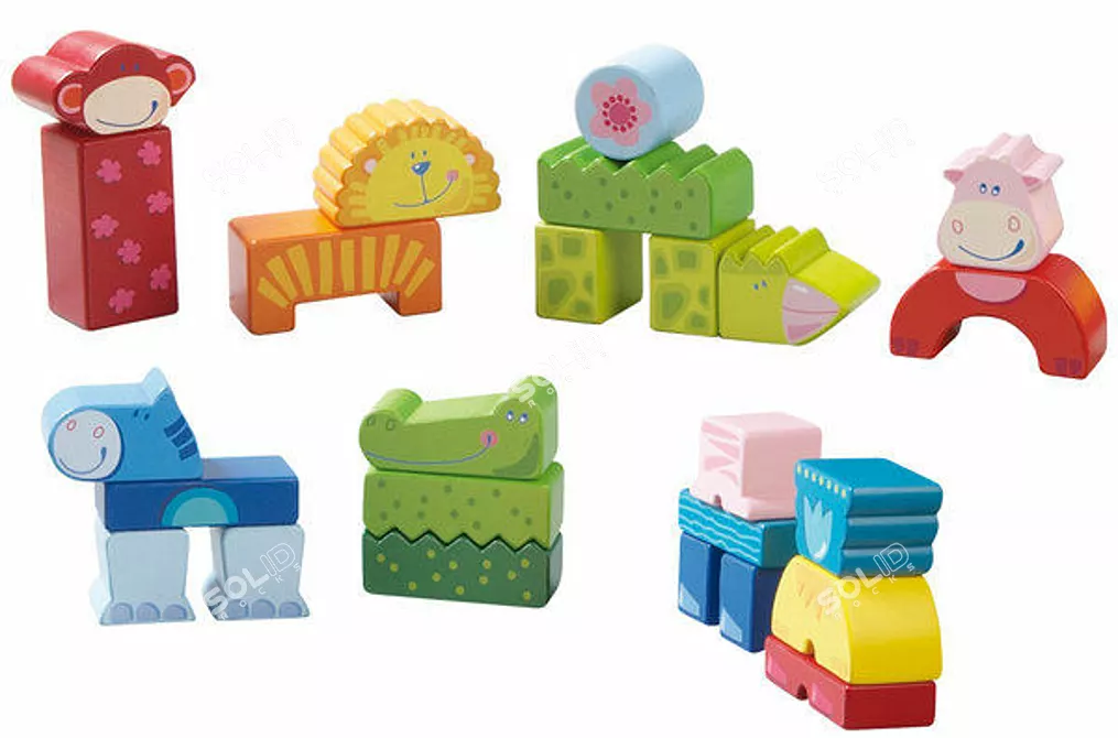 Title: Thematic Haba Toy Cubes 3D model image 3