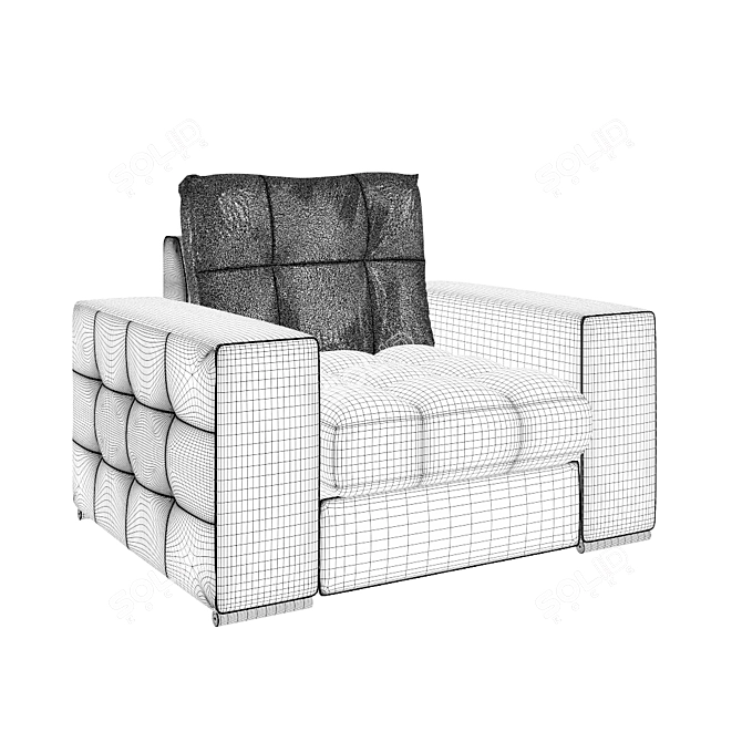 Cozy Comfort Armchair 3D model image 2