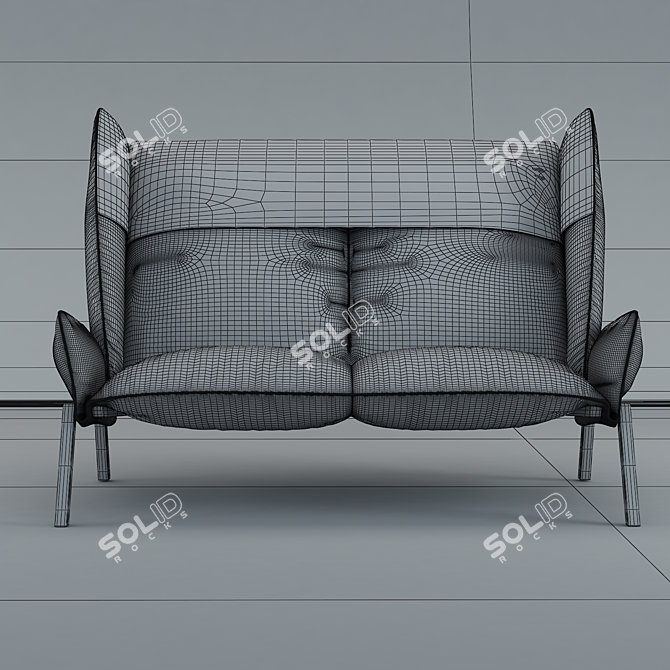 BEAU FIXE Contemporary Sofa by Ligne Roset 3D model image 3