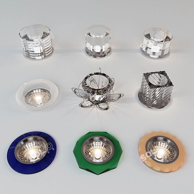 Versatile Spotlights for Stylish Lighting 3D model image 1