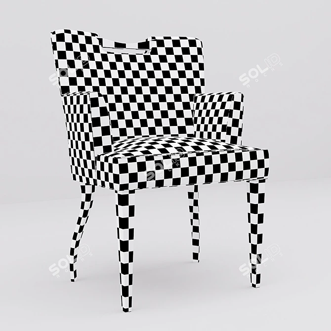 Chic Hickory Carrie Chair 3D model image 2