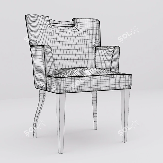 Chic Hickory Carrie Chair 3D model image 3