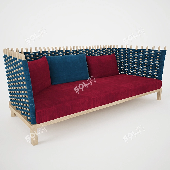 Outdoor Wabi Sofa by Paola Lenti 3D model image 1