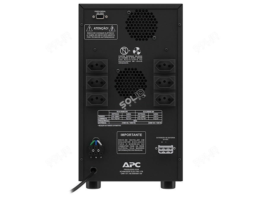 Reliable APC UPS 1500 VA 3D model image 2