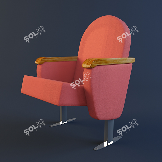 Theater Seat for Ultimate Comfort 3D model image 1