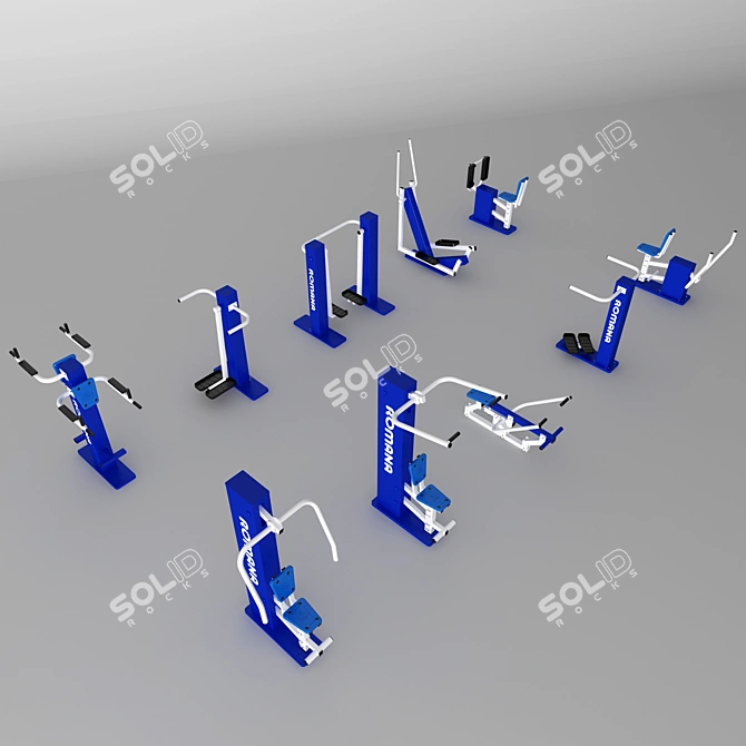  ROMANA Outdoor Fitness Set 3D model image 2