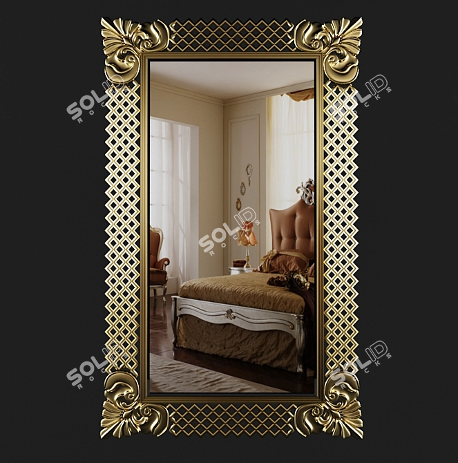 FAL M8120/ORF/1138 Mirror - 114*185 External, 77*148 Internal 3D model image 1