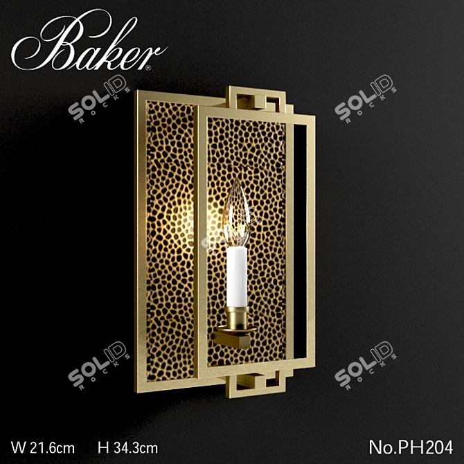 Modern Backer PH204 Wall Sconce 3D model image 1