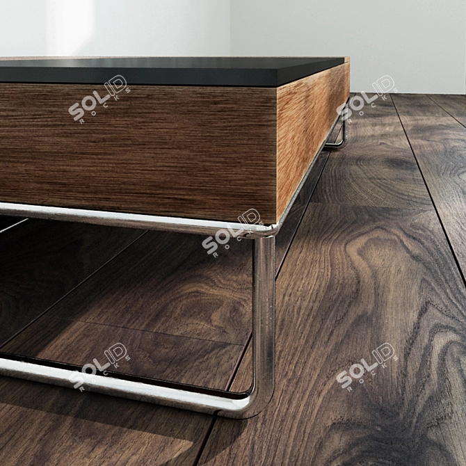 Sleek Vray Table with Textures 3D model image 2