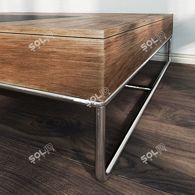 Sleek Vray Table with Textures 3D model image 3