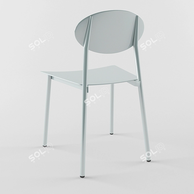 House Doctor Aluminum Walker Stool 3D model image 2