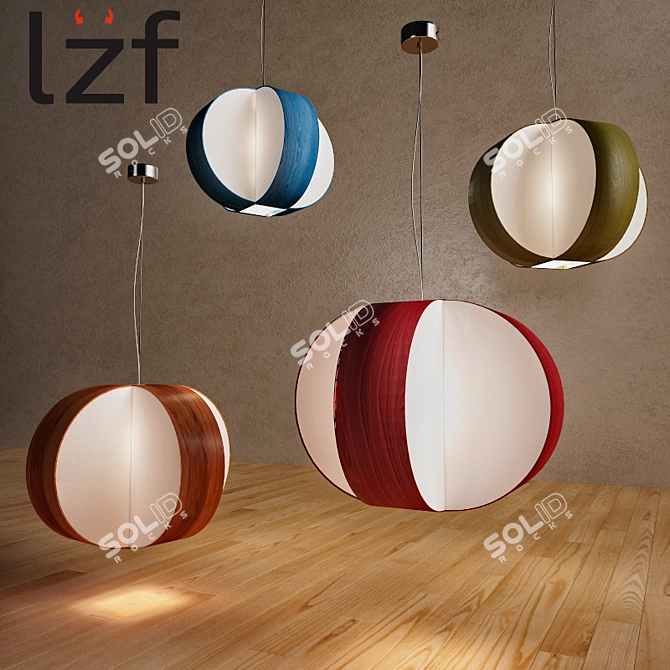 LZF Carambola Pendant Light: Modern Elegance for your space 3D model image 2