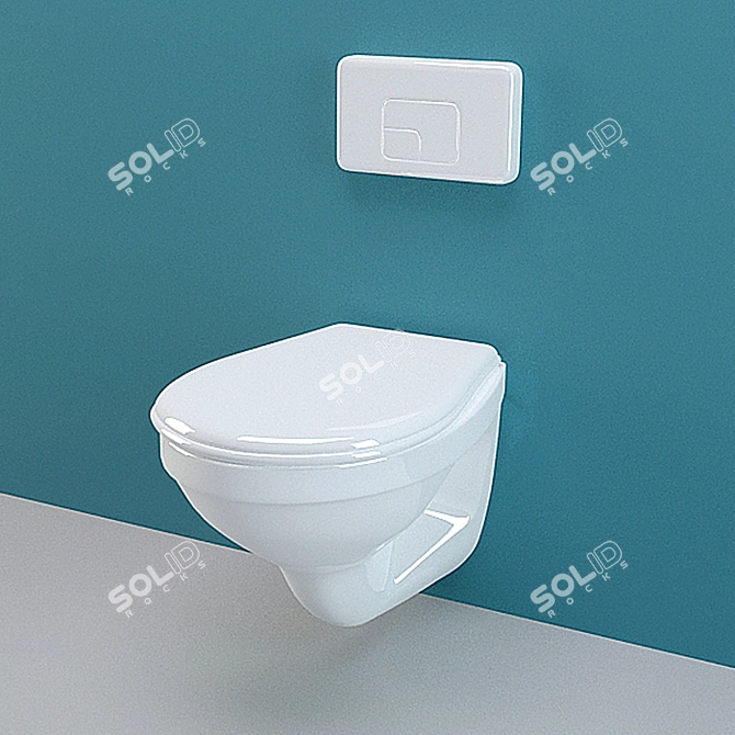 FlushMaster Toilet Format 3D model image 1