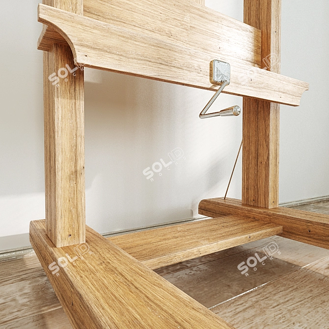 Versatile English Easel 3D model image 2