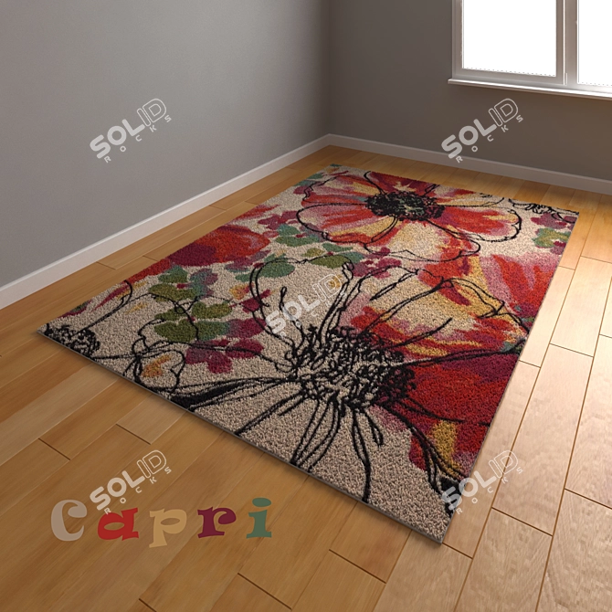 Capri Polypropylene Carpet 3D model image 2