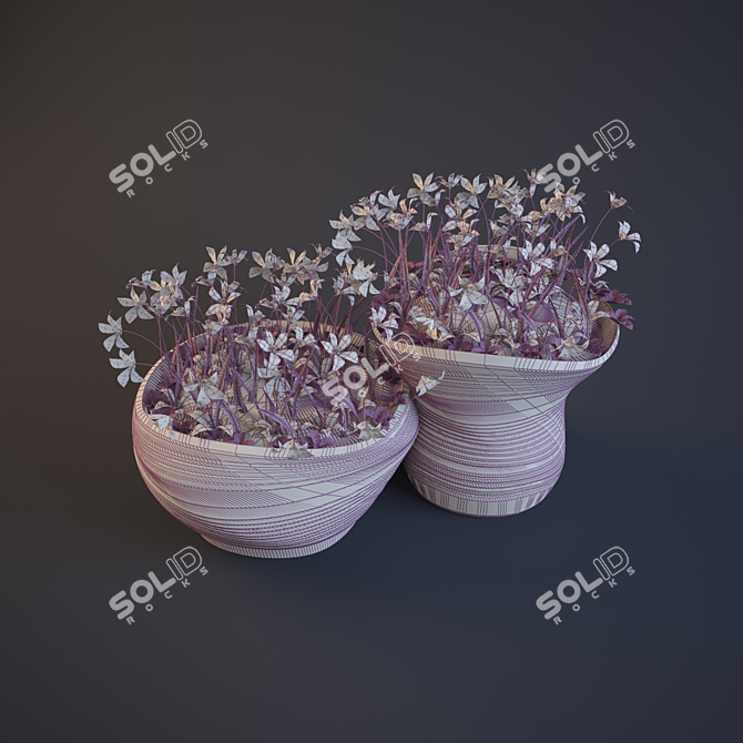 Beautiful Flower Beds for Your Garden 3D model image 2