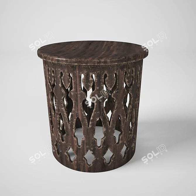 Rustic Charm Coffee Table 3D model image 1