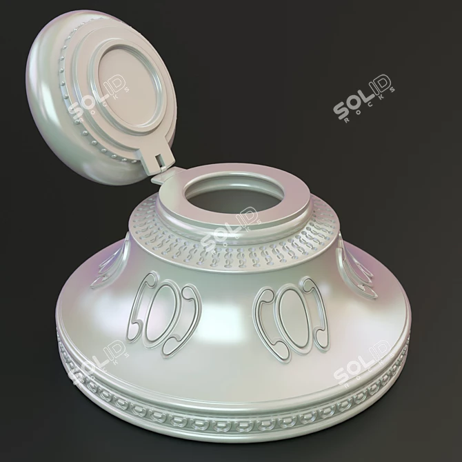 Elegant Pen and Ink Set 3D model image 2