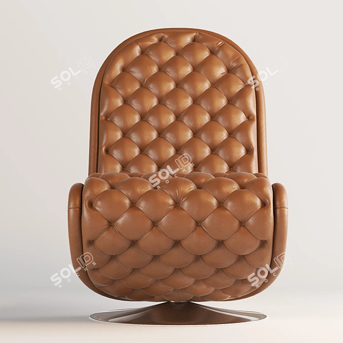 Verner Panton Lounge Deluxe: Stylish Comfort 3D model image 1