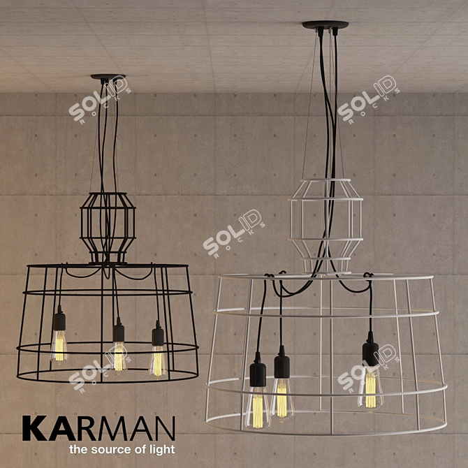 Artistic SISMA Pendant Light 3D model image 1