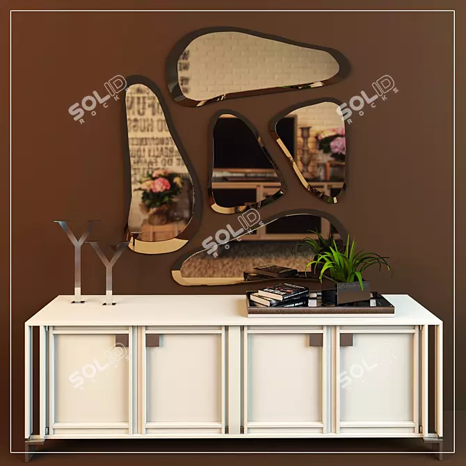 Modern Sideboard "VENERE" by KLAB DESIGN 3D model image 1