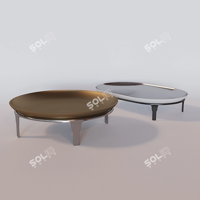 Elegant Roman Decorative Bowls 3D model image 1